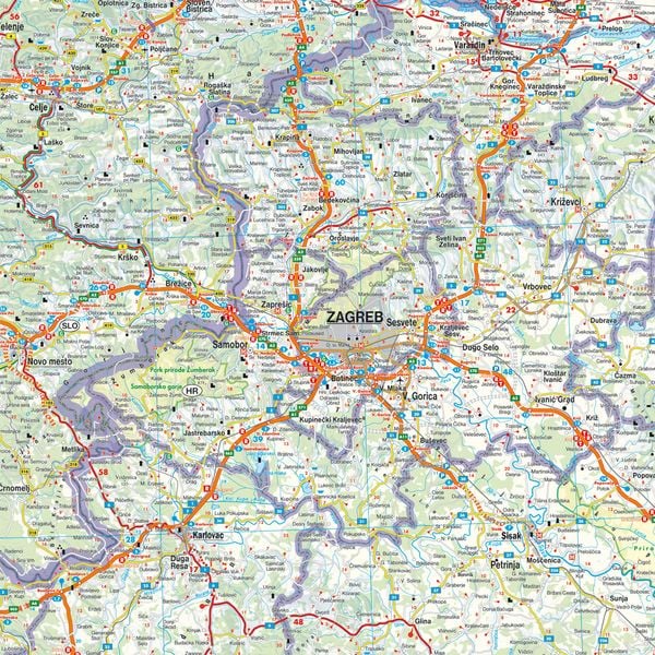 Produktbild: freytag & berndt Stra&szlig;enkarte Slowenien - Kroatien - Bosnien und Herzegowina 1:500.000