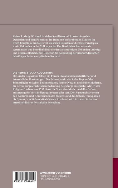 Produktbild: Die Kanzleisprache Ludwigs des Bayern im europ&auml;ischen Kontext