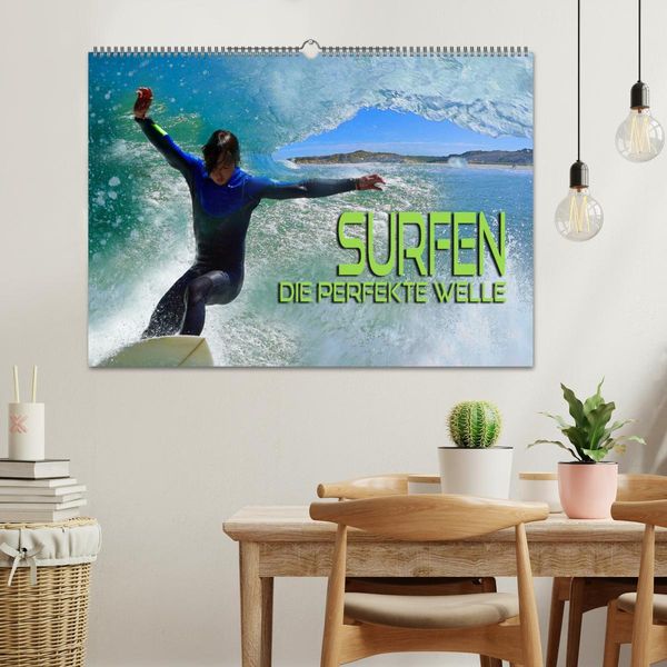 Produktbild: Surfen - die perfekte Welle (Wandkalender 2026 DIN A2 quer), CALVENDO Monatskalender