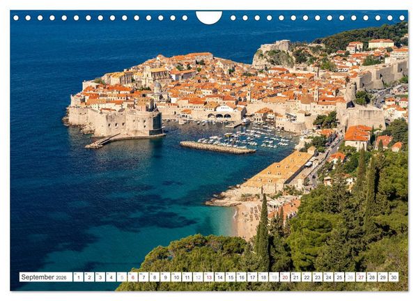 Produktbild: Kroatien von oben (Wandkalender 2026 DIN A4 quer), CALVENDO Monatskalender