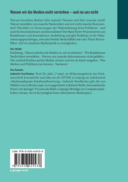Produktbild: Warum wir die Medien nicht verstehen - und sie uns nicht
