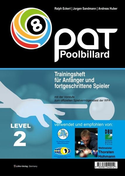 Produktbild: PAT Pool Billard Trainingsheft Level 2