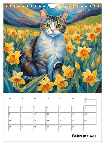 Produktbild: Katzenmagie (Wandkalender 2026 DIN A4 hoch), CALVENDO Monatskalender