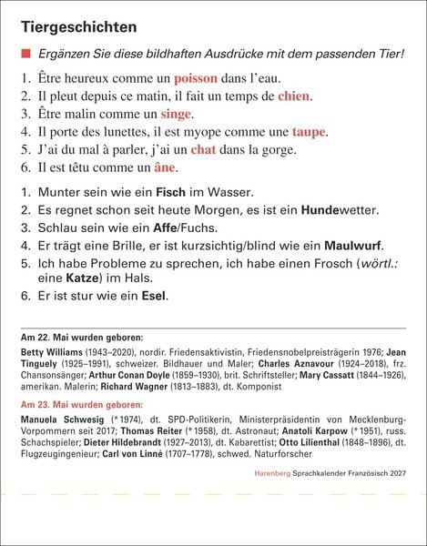 Produktbild: Franz&ouml;sisch Sprachkalender 2027 - Franz&ouml;sisch lernen leicht gemacht - Tagesabrei&szlig;kalender