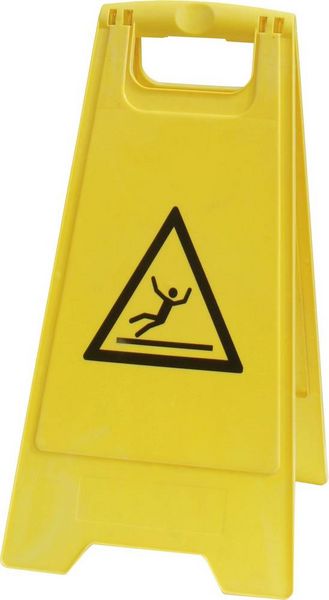 Produktbild: VISO PSG680 Warnaufsteller Rutschgefahr (B x H) 300mm x 600mm ISO 7010 1St.