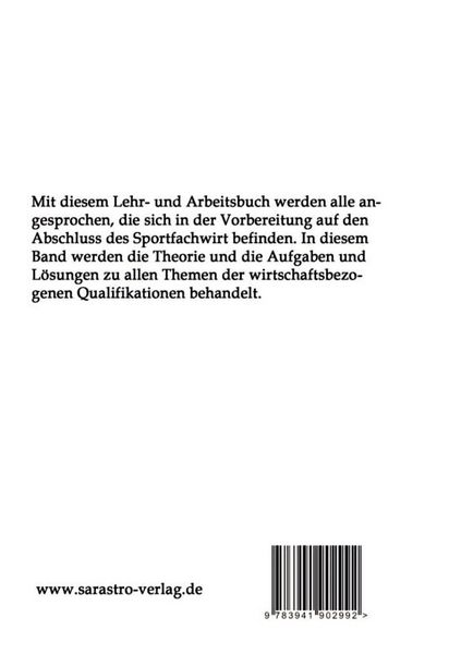 Produktbild: Sportfachwirt - Das pr&uuml;fungsrelevante Wissen