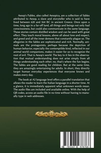 Produktbild: Italian-English Aesop's Fables for Young and Old
