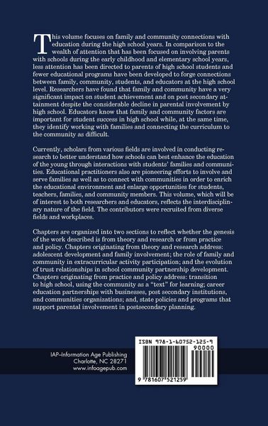 Produktbild: Promising Practices for Family and Community Involvement during High School (HC)