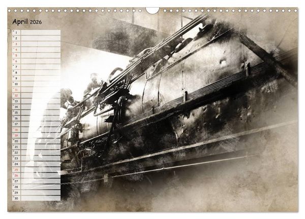 Produktbild: Dampflok Impressionen (Wandkalender 2026 DIN A3 quer), CALVENDO Monatskalender
