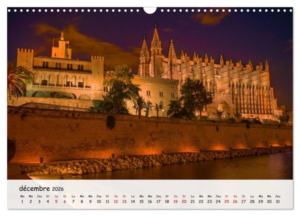 Produktbild: Majorque - Une &icirc;le &agrave; couper le souffle en M&eacute;diterran&eacute;e (Calendrier mural 2026 DIN A3 vertical), CALVENDO calendrier mensuel