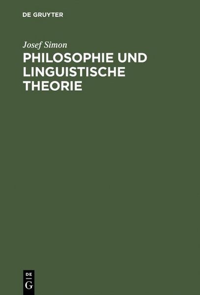 Produktbild: Philosophie und linguistische Theorie