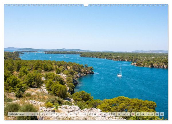 Produktbild: &Scaron;ibenik - Mittelalterliche Metropole in Kroatien (hochwertiger Premium Wandkalender 2026 DIN A2 quer), Kunstdruck in Hochglanz