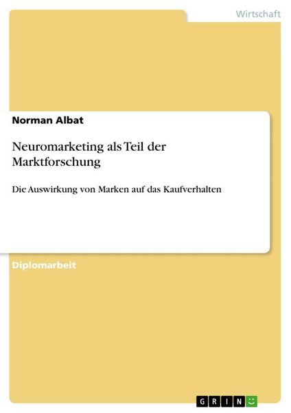 Produktbild: Neuromarketing als Teil der Marktforschung