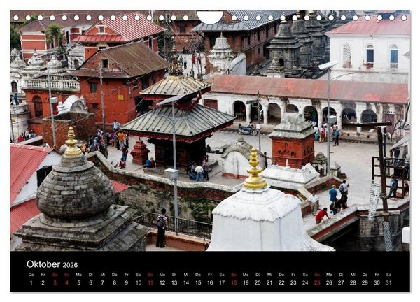 Produktbild: Nepal-Das Kathmandu-Tal nach dem Beben (Wandkalender 2026 DIN A4 quer), CALVENDO Monatskalender