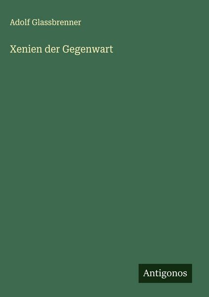 Produktbild: Xenien der Gegenwart