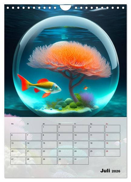 Produktbild: Gespiegelte Landschaft (Wandkalender 2026 DIN A4 hoch), CALVENDO Monatskalender