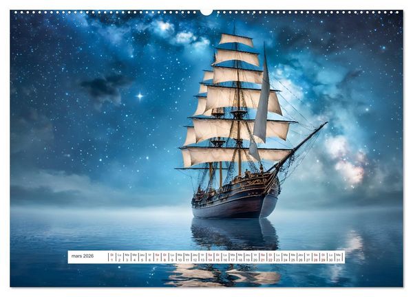 Produktbild: Les voiles et la mer (Calendrier mural 2026 DIN A2 vertical), CALVENDO calendrier mensuel