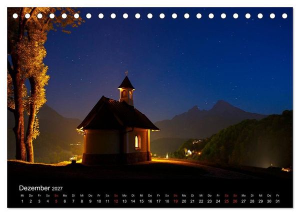 Produktbild: Berchtesgadener Land (Tischkalender 2027 DIN A5 quer), CALVENDO Monatskalender