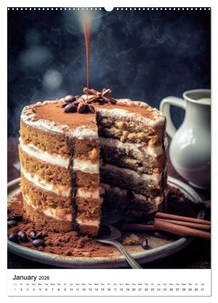 Produktbild: Cake Heaven (Wall Calendar 2026 DIN A2 portrait), CALVENDO 12 Month Wall Calendar