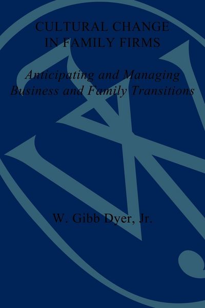 Produktbild: Cultural Change in Family Firms