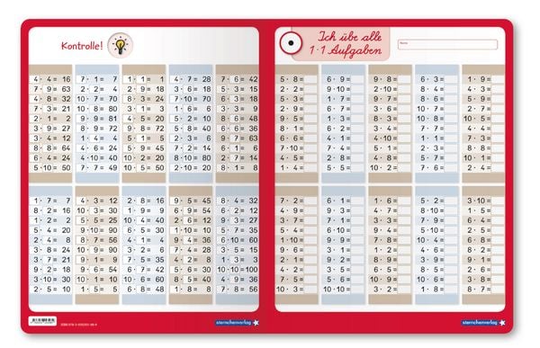 Produktbild: Das kleine 1x1 und Ich &uuml;be alle 1x1 Aufgaben mit Stift im Set