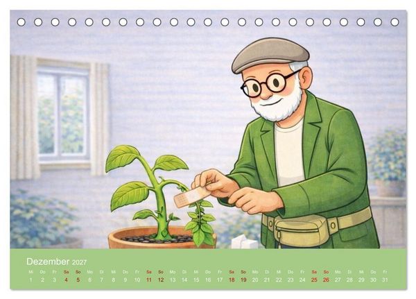 Produktbild: Opa Edition - Pragmatisch ans Werk (Tischkalender 2027 DIN A5 quer), CALVENDO Monatskalender