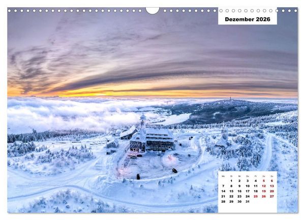 Produktbild: Unser Erzgebirge von oben (Wandkalender 2026 DIN A3 quer), CALVENDO Monatskalender