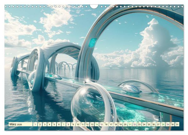 Produktbild: Science-Fiction Wasserwelten (Wandkalender 2026 DIN A3 quer), CALVENDO Monatskalender