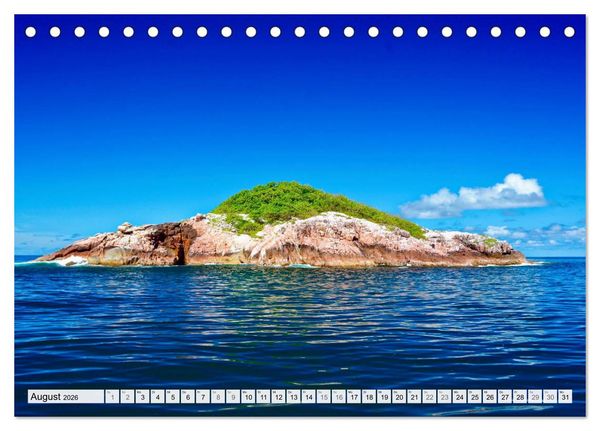Produktbild: Seychellen - Paradies im Indischen Ozean (Tischkalender 2026 DIN A5 quer), CALVENDO Monatskalender