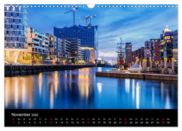 Produktbild: Charmantes Hamburg (Wandkalender 2026 DIN A3 quer), CALVENDO Monatskalender