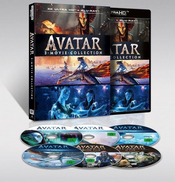 Produktbild: Avatar - 3-Movie Collection (3 4K Ultra HD) (+ 3 Blu-rays)