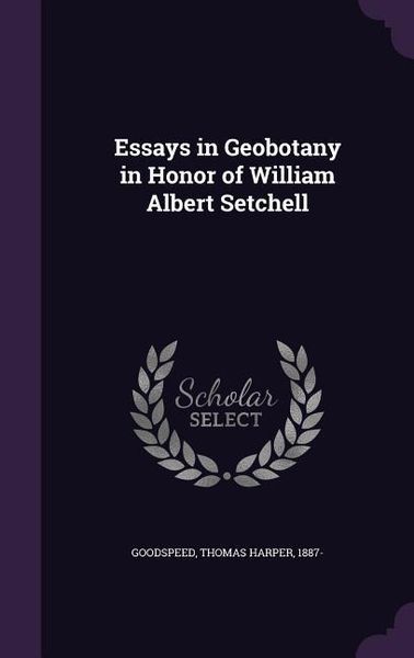 Produktbild: Essays in Geobotany in Honor of William Albert Setchell