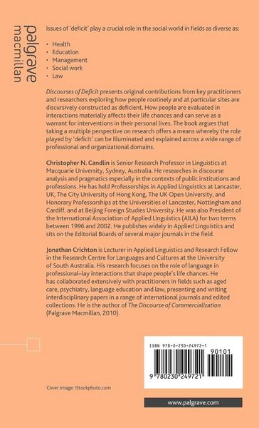 Produktbild: Discourses of Deficit