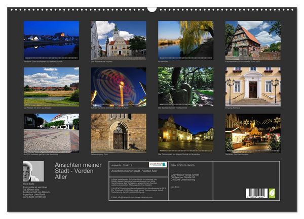 Produktbild: Ansichten meiner Stadt - Verden Aller (Wandkalender 2026 DIN A2 quer), CALVENDO Monatskalender