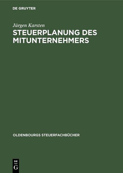 Produktbild: Steuerplanung des Mitunternehmers