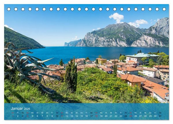 Produktbild: Gardasee - lago di Garda by Sascha Ferrari (Tischkalender 2026 DIN A5 quer), CALVENDO Monatskalender