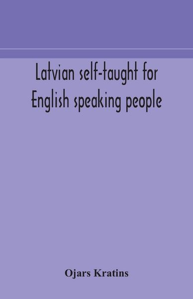 Produktbild: Latvian Self-Taught For English Speaking People