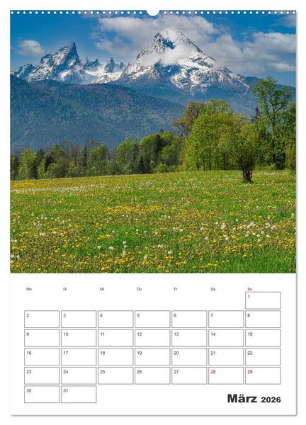 Produktbild: Oberbayerische Alpen (hochwertiger Premium Wandkalender 2026 DIN A2 hoch), Kunstdruck in Hochglanz