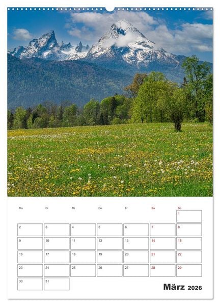 Produktbild: Oberbayerische Alpen (Wandkalender 2026 DIN A2 hoch), CALVENDO Monatskalender