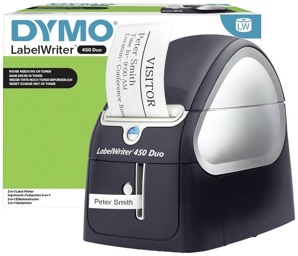 DYMO LabelWriter 450 Duo Etiketten-Drucker Thermodirekt 300 x 600 dpi Etikettenbreite (max.): 56 mm USB