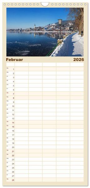 Produktbild: Familienplaner 2026 - Schliersee-Idylle mit 5 Spalten (Wandkalender, 21 x 45 cm) CALVENDO