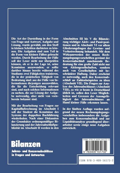 Produktbild: Bilanzen
