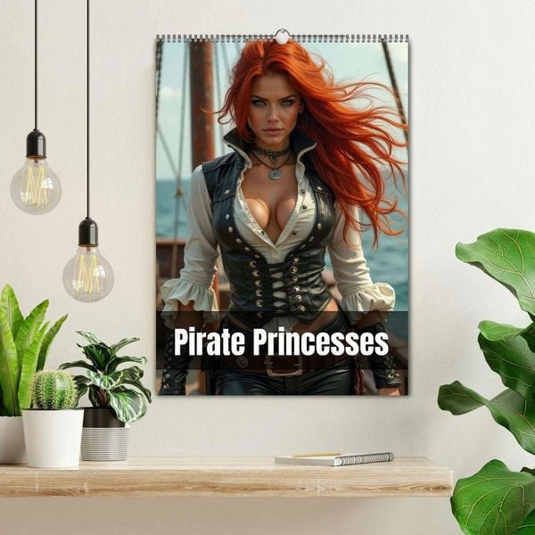 Produktbild: Pirate princesses (Wall Calendar 2026 DIN A2 portrait), CALVENDO 12 Month Wall Calendar