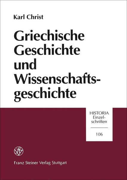 Produktbild: Griechische Geschichte und Wissenschaftsgeschichte