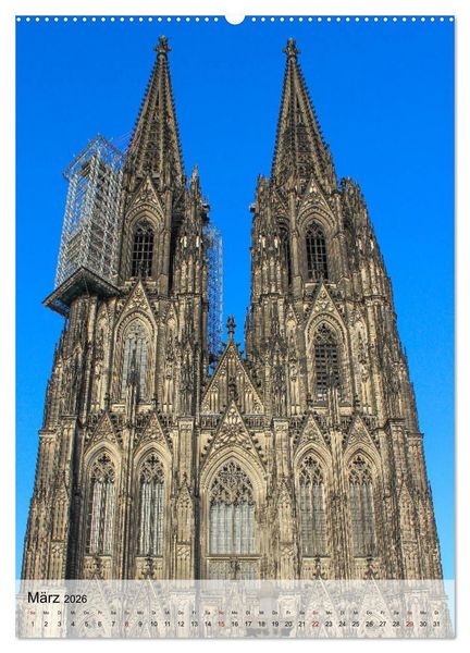 Produktbild: Kirchen in K&ouml;ln - Highlights und Geheimtipps (Wandkalender 2026 DIN A2 hoch), CALVENDO Monatskalender