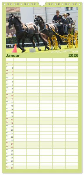 Produktbild: Familienplaner 2026 - CIAT - Historischer Fahrsport in Celle mit 5 Spalten (Wandkalender, 21 x 45 cm) CALVENDO