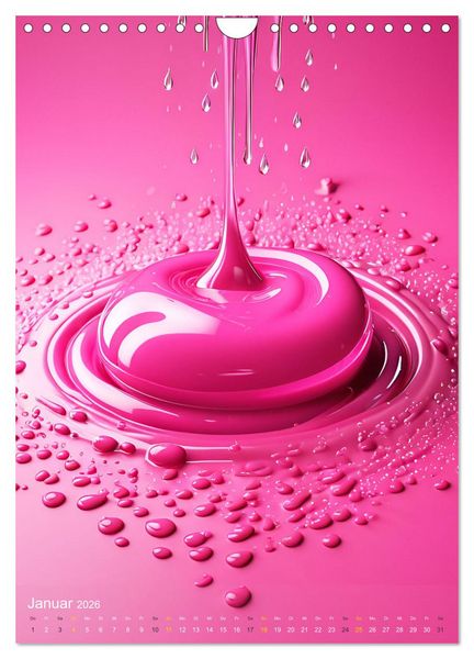 Produktbild: Splish! Splash! DROP ART (Wandkalender 2026 DIN A4 hoch), CALVENDO Monatskalender