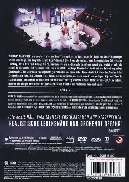 The Knick - Die komplette 2. Staffel  [4 DVDs]
