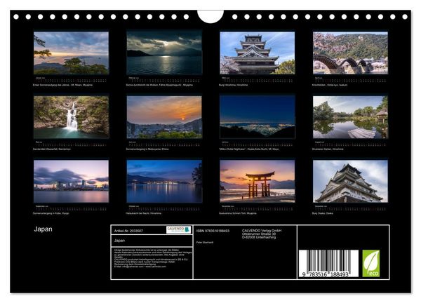 Produktbild: Japan (Wandkalender 2026 DIN A4 quer), CALVENDO Monatskalender