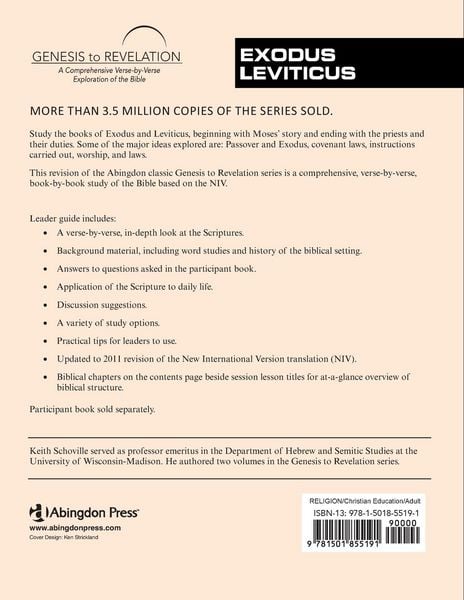 Produktbild: Genesis to Revelation: Exodus, Leviticus Leader Guide